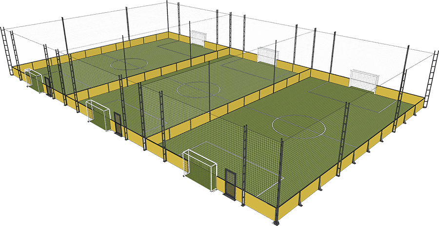 Cageball Field Features